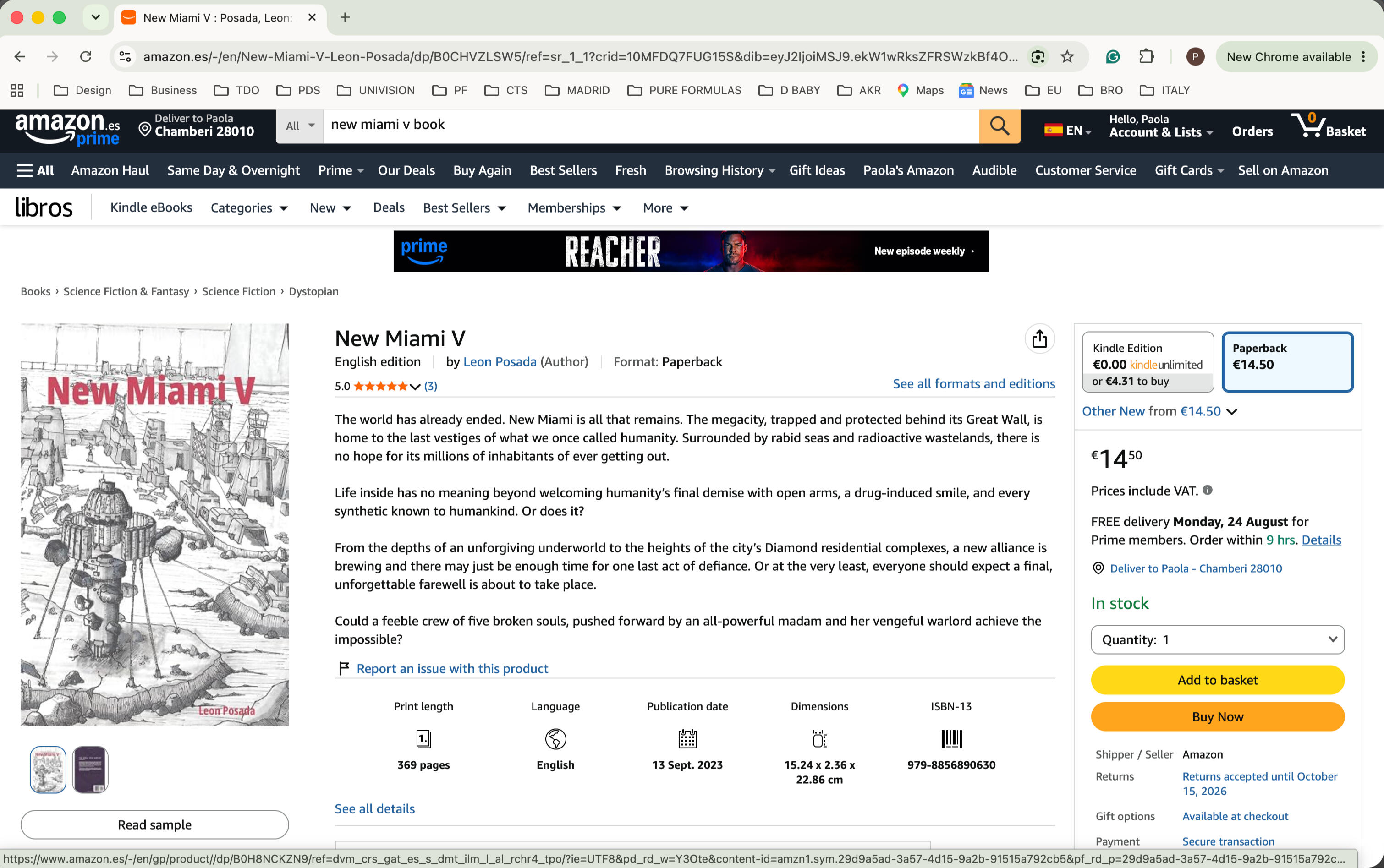 Amazon Screenshot Live on Amazon in paperback and Kindle.